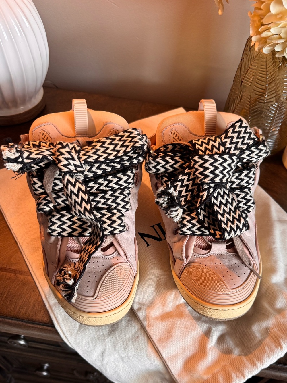 Lanvin Leather Curb chunky Sneakersn